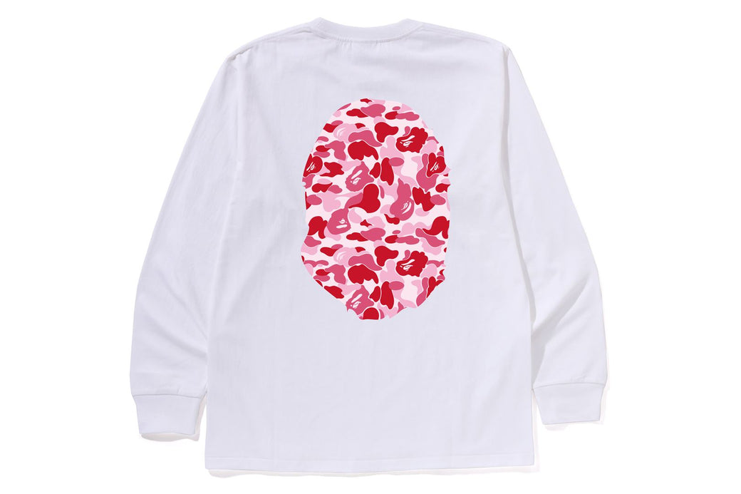 ABC CAMO BIG APE HEAD LS TEE | bape.com