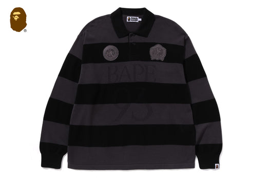 JACQUARD MULTILOGO STRIPE RELAXED FIT LS TEE | bape.com JACQUARD MULTILOGO STRIPE RELAXED FIT LS TEE | bape.com