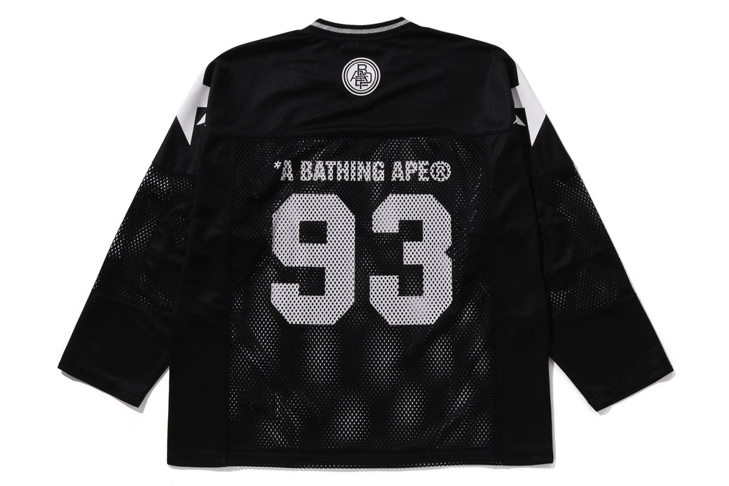 LINE CAMO MULTILOGO RELAXED FIT FOOTBALL JERSEY | bape.com LINE CAMO MULTILOGO RELAXED FIT FOOTBALL JERSEY | bape.com
