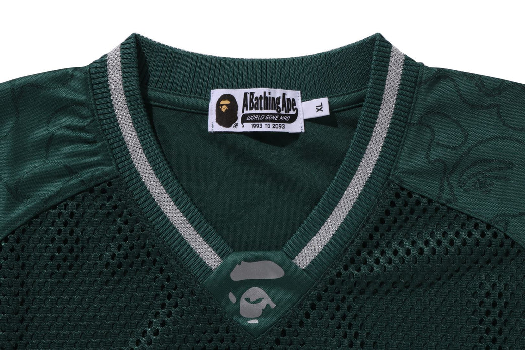LINE CAMO MULTILOGO RELAXED FIT FOOTBALL JERSEY | bape.com LINE CAMO MULTILOGO RELAXED FIT FOOTBALL JERSEY | bape.com
