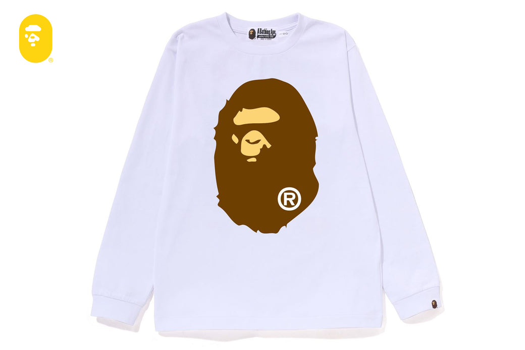 エイプtシャツ BIG APE HEAD LS TEE | bape.com
