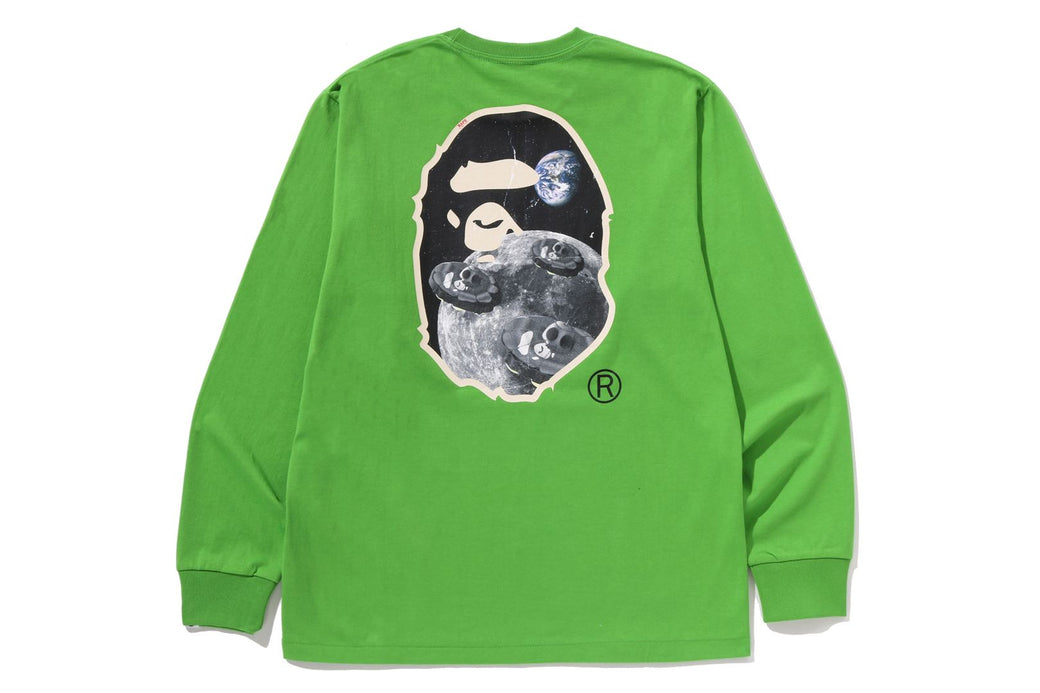 BABYL LIVING LEGEND TEE【XLサイズ】 MOON APE HEAD OLD PHOTO L/S TEE | bape.com