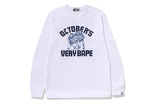 【 BAPE X OVO 】COLLEGE LONG SLEEVE TEE