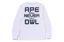 【 BAPE X OVO 】COLLEGE LONG SLEEVE TEE