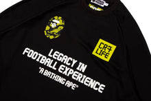 【 BAPE X CR7 LIFE 】MULTI LOGO POLY RELAXED FIT LS FOOTBALL JERSEY