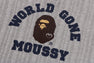 【 BAPE X MOUSSY 】HENRY NECK L/S TEE