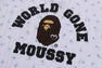 【 BAPE X MOUSSY 】HENRY NECK L/S TEE