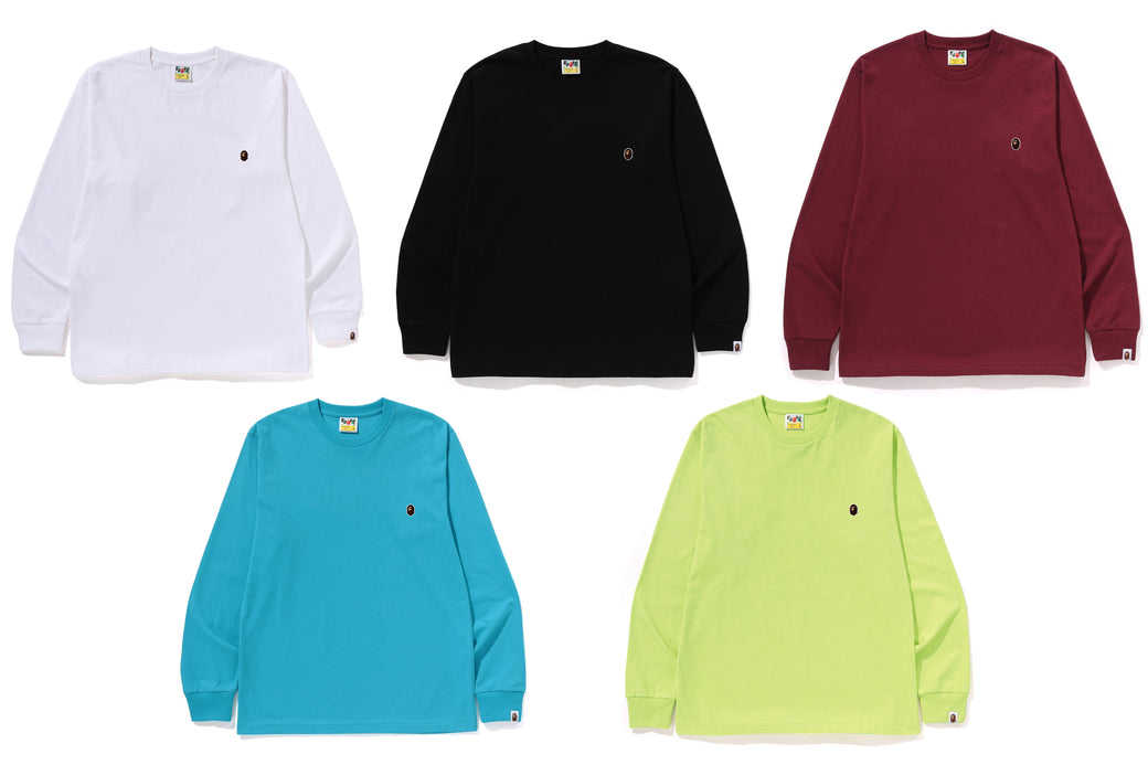 BAPE head one point LS tee Mサイズ APE HEAD ONE POINT L/S TEE | bape.com
