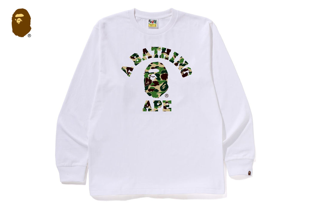 ABC CAMO COLLEGE LS TEE | bape.com