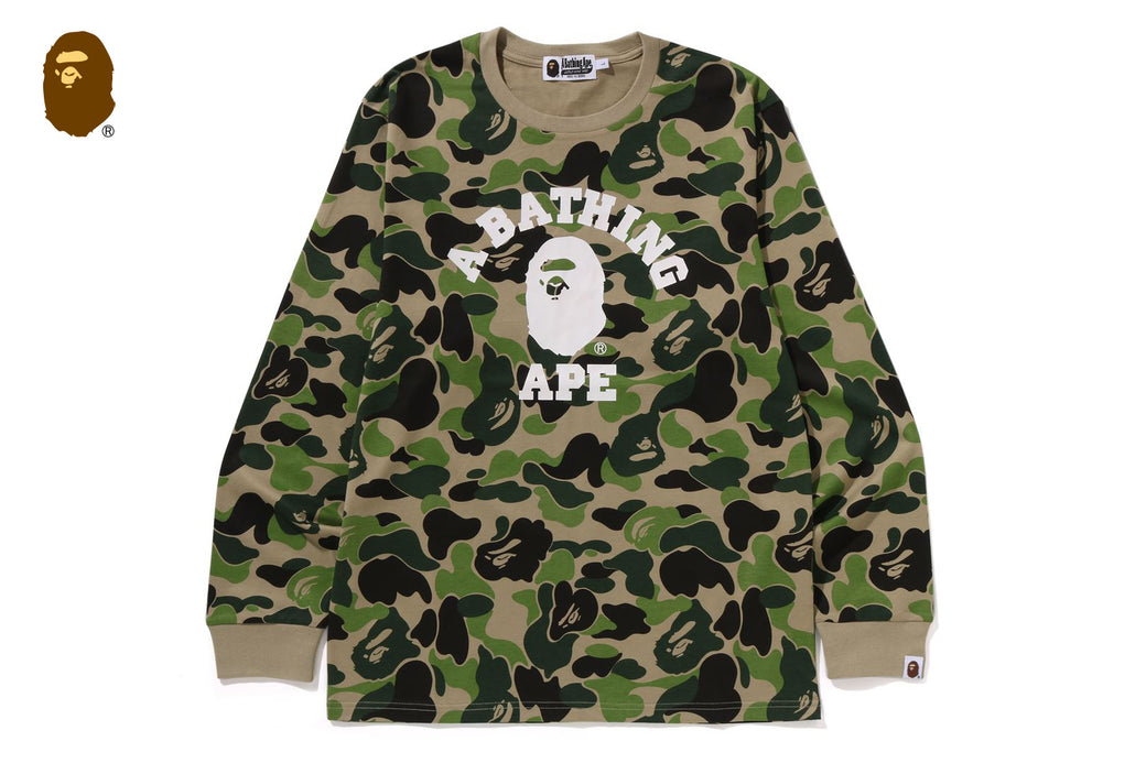 ABC CAMO COLLEGE LS TEE | bape.com