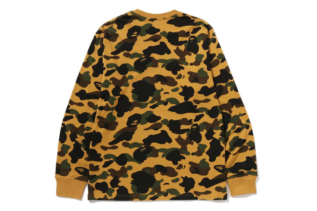 1ST CAMO ONE POINT LS TEE | bape.com