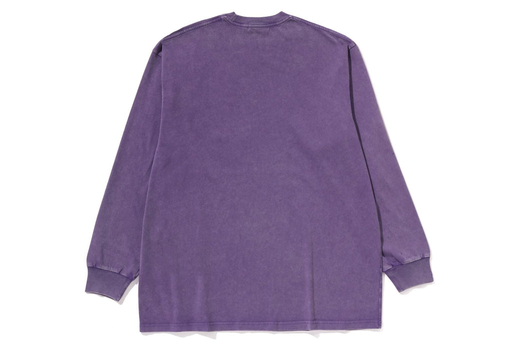 GARMENT DYE ONE POINT RELAXED FIT LS TEE | bape.com