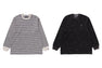 SOLID CAMO ONE POINT RELAXED FIT STRIPE LS TEE