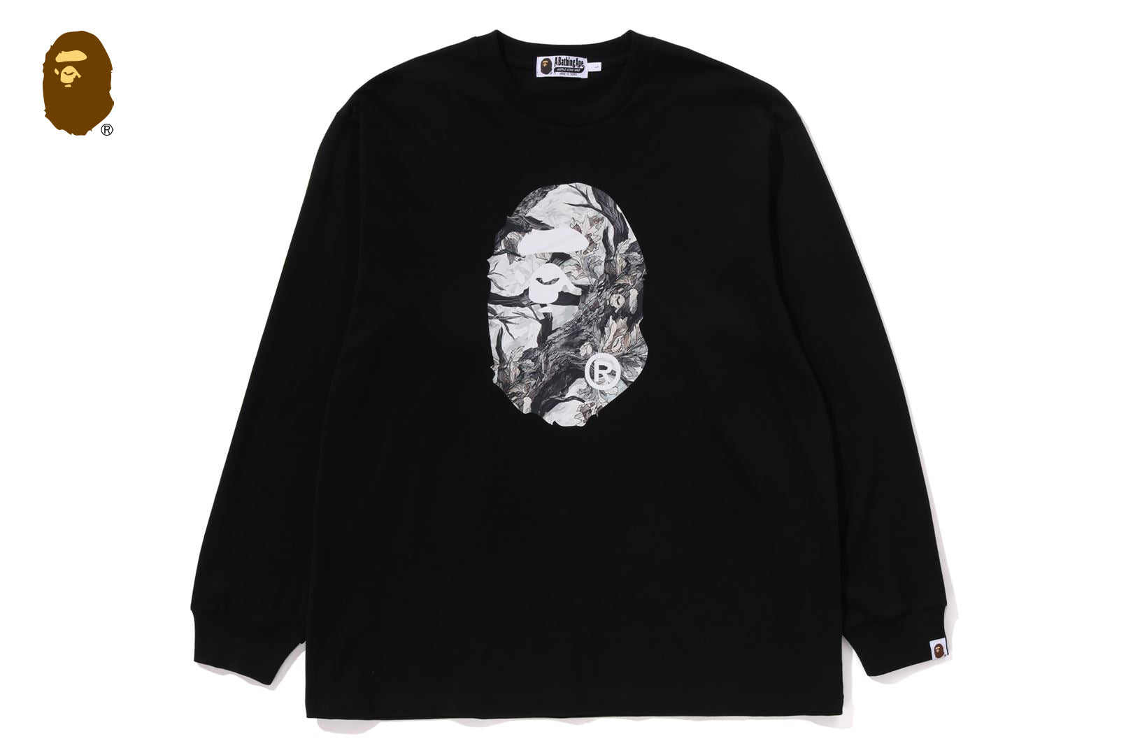 TREE EDGE CAMO APE HEAD RELAXED FIT LS TEE | bape.com