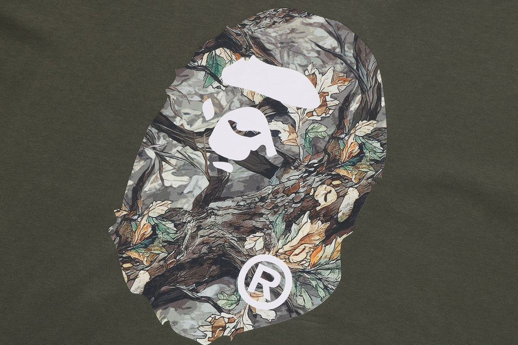 TREE EDGE CAMO APE HEAD RELAXED FIT LS TEE | bape.com