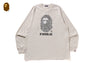 WILD LEOPARD PATTERN RELAXED FIT LS TEE