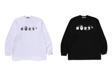 WRINKLE BAPE LOGO RELAXED FIT LS TEE