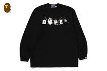 WRINKLE BAPE LOGO RELAXED FIT LS TEE