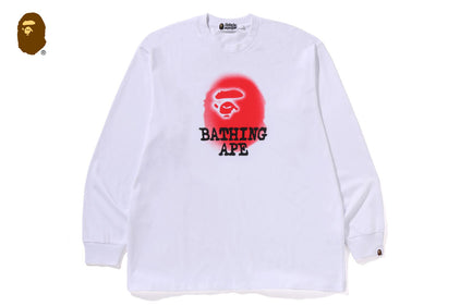 BATHING APE LOGO RELAXED FIT LS TEE