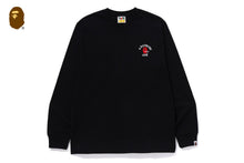 COLLEGE ONE POINT EMBROIDERY LS TEE