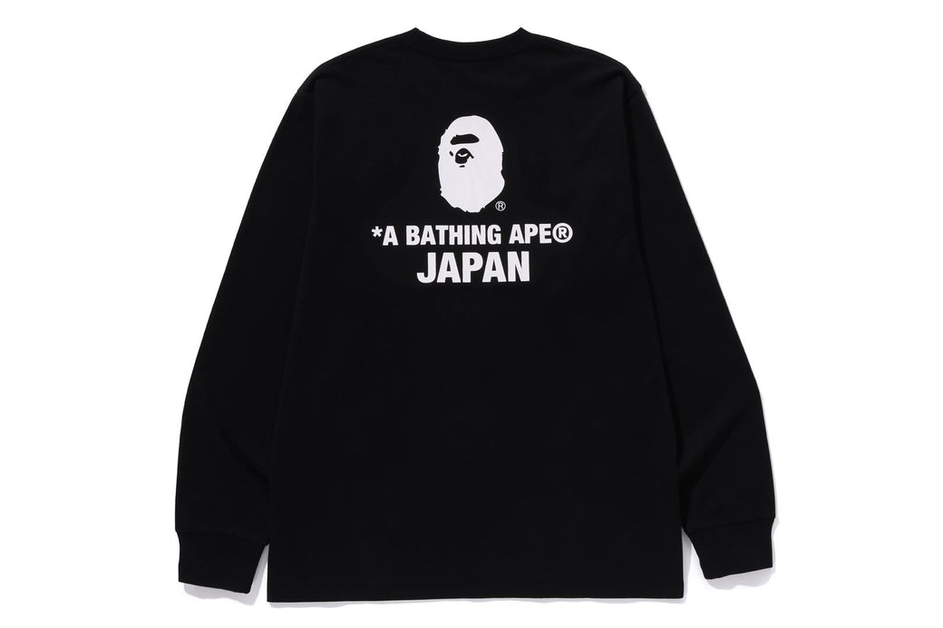 COLLEGE ONE POINT EMBROIDERY LS TEE | bape.com