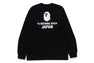 COLLEGE ONE POINT EMBROIDERY LS TEE