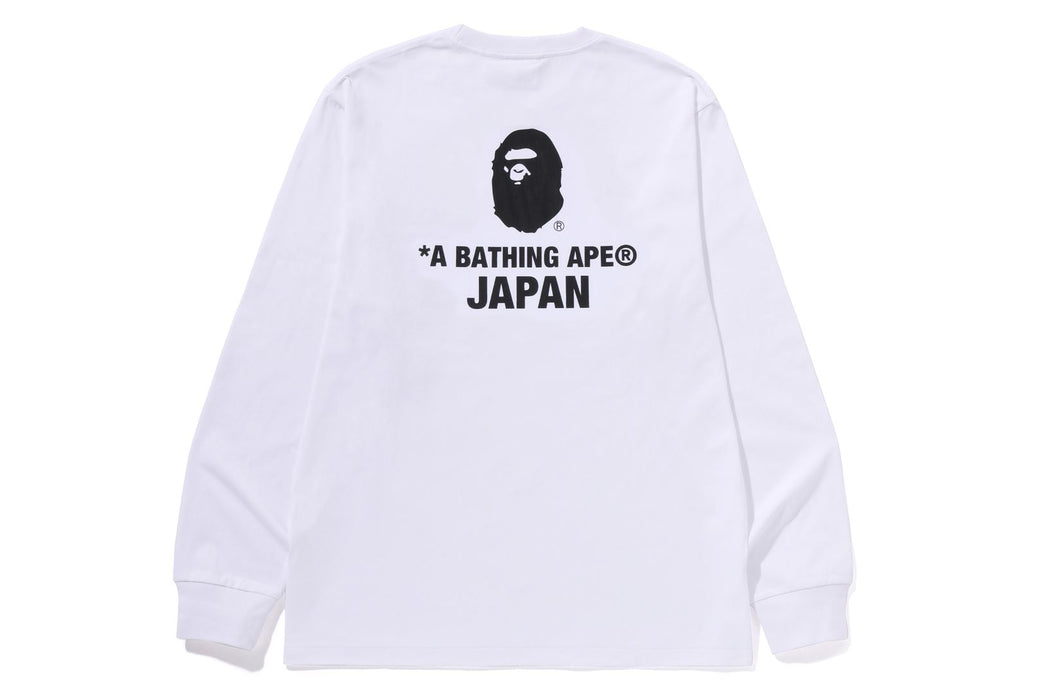 COLLEGE ONE POINT EMBROIDERY LS TEE | bape.com