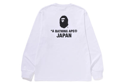 COLLEGE ONE POINT EMBROIDERY LS TEE