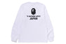 COLLEGE ONE POINT EMBROIDERY LS TEE