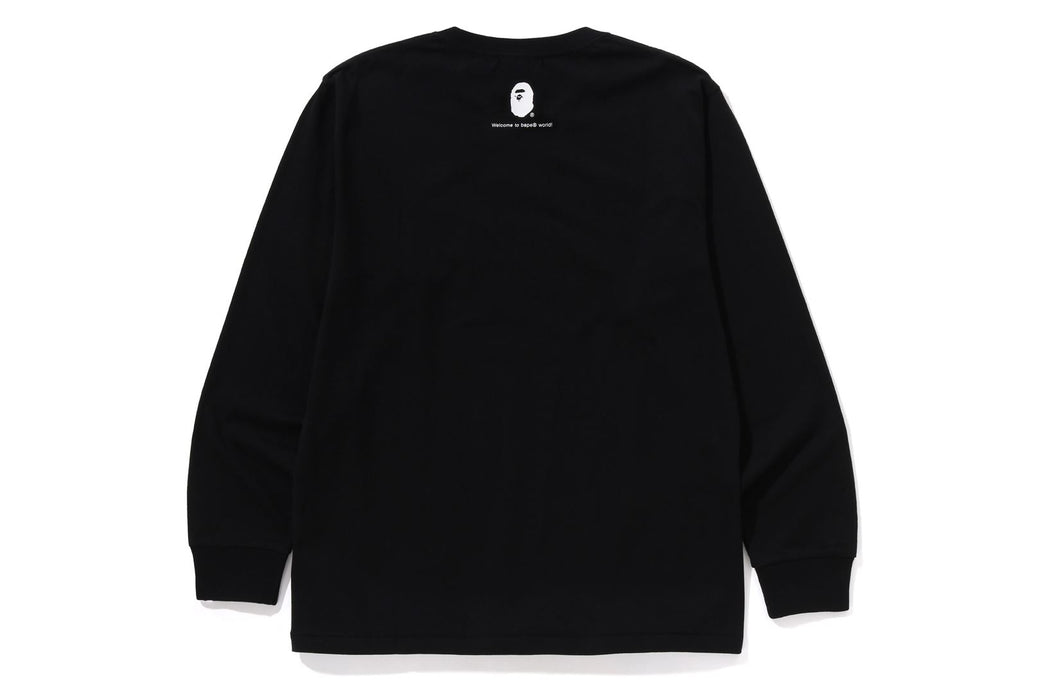 GO APE POINTER COLLEGE TEE LS TEE BAPEC | bape.com