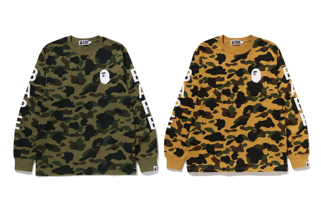 1ST CAMO LS TEE | bape.com