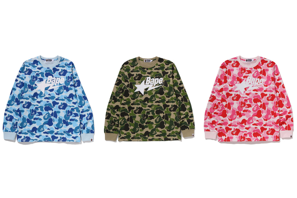 ABC CAMO BAPE STA LS TEE | bape.com