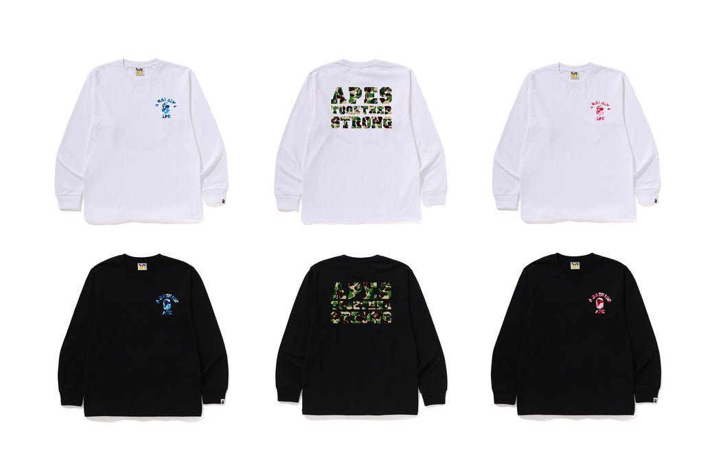 トップス A BATHING APE ABC CAMO COLLEGE LS TEE トップス A BATHING APE ABC CAMO COLLEGE LS TEE A BATHING APE® Abc