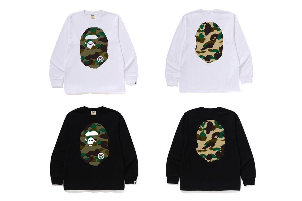 トップス BAPE 1ST CAMO BIG APE HEAD LS TEE 1ST CAMO BIG APE HEAD LS TEE | bape.com