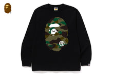1ST CAMO BIG APE HEAD LS TEE