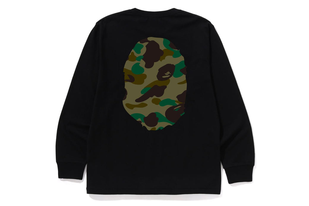 1ST CAMO BIG APE HEAD LS TEE | bape.com