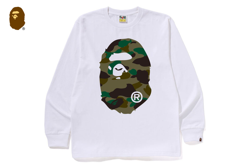 トップス BAPE 1ST CAMO BIG APE HEAD LS TEE 1ST CAMO BIG APE HEAD LS TEE | bape.com