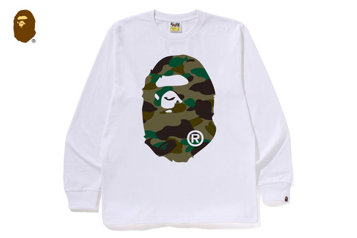 1ST CAMO BIG APE HEAD LS TEE