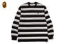 STRIPE ONE POINT RELAXED FIT POCKET LS TEE