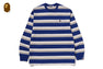 STRIPE ONE POINT RELAXED FIT POCKET LS TEE