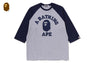 COLLEGE RAGLAN REGULAR FIT LS TEE
