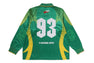 APE FLAME MONOGRAM JACQUARD LOGO RELAXED FIT FOOTBALL JERSEY