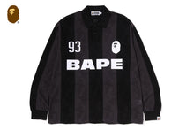 STA STRIPE PATTERN JACQUARD MULTI LOGO RELAXED FIT LS TEE