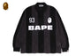 STA STRIPE PATTERN JACQUARD MULTI LOGO RELAXED FIT LS TEE