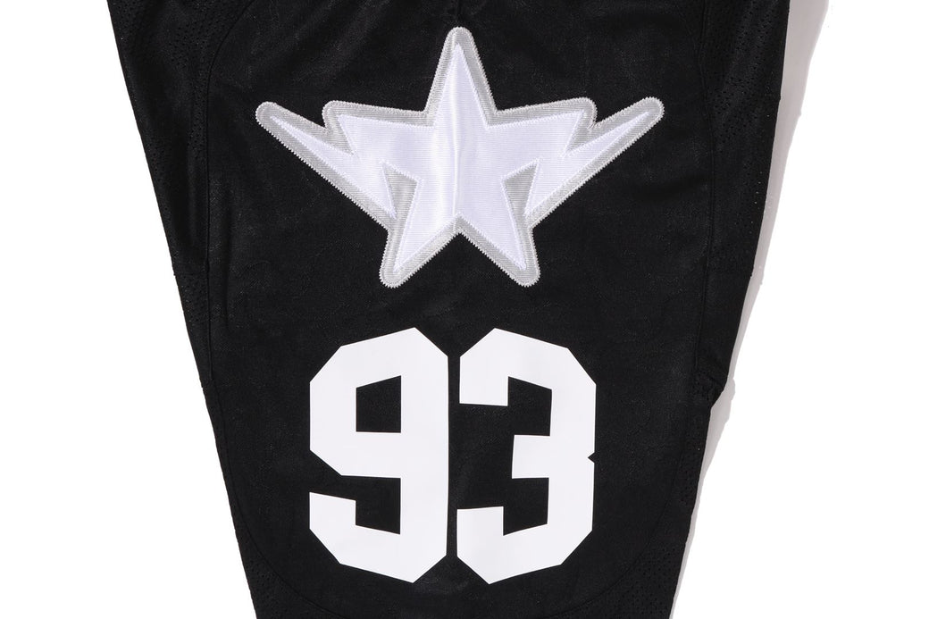 LINE CAMO MULTI LOGO CROPPED FIT FOOTBALL JERSEY | bape.com