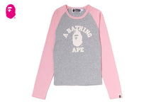 COLLEGE RAGLAN CROPPED LS TEE