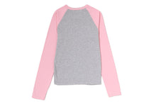 COLLEGE RAGLAN CROPPED LS TEE