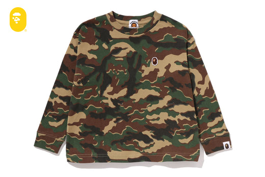 GLITCH WOODLAND CAMO ONE POINT RELAXED FIT LS TEE