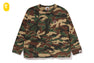 GLITCH WOODLAND CAMO ONE POINT RELAXED FIT LS TEE