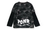 COLOR CAMO SHARK LAYERED LS TEE